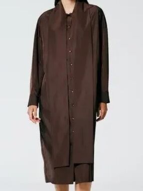 Tibi - Italian Sporty Nylon Davenport Shirtdress